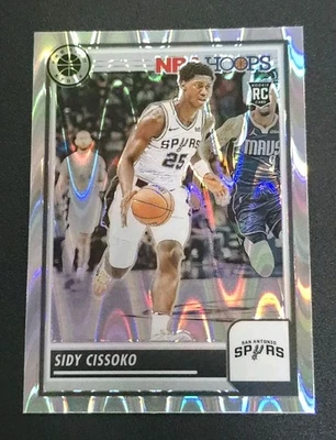 2023-24 Panini Hoops Premium Stock #143 SIDY CISSOKO RC Seismic Prizm  - Image 1 of 2
