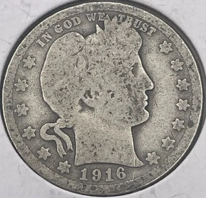 Moneta Argento 25c 90% Quartiere Barbiere 1916 D - Dettagli AG. (lotto R09) - Foto 1 di 2