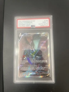 Pokemon Noivern V Full Art Holo Card 196/203 Evolving Skies Autograph Psa 9 - Picture 1 of 6