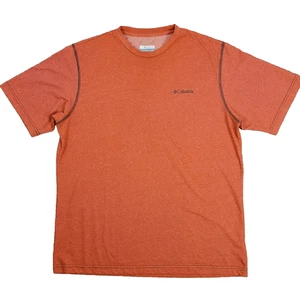 T-shirt Columbia Omni Wick uomo LG arancione girocollo manica corta maglietta casual - Foto 1 di 12