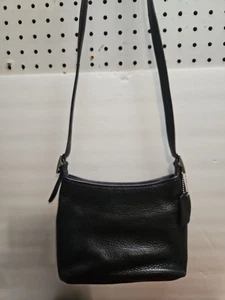 Borsa Coach con patta HOP6807 borsa a tracolla in pelle nera usata  - Foto 1 di 11