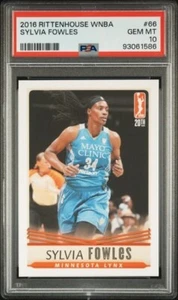 2016 Rittenhouse WNBA PSA 10 Sylvia Fowles Minnesota Lynx LSU Tigers - Picture 1 of 2