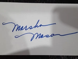 MARSHA MASON signierte 3x5 Karteikarte - Schauspielerin Autogramm - Bild 1 von 2