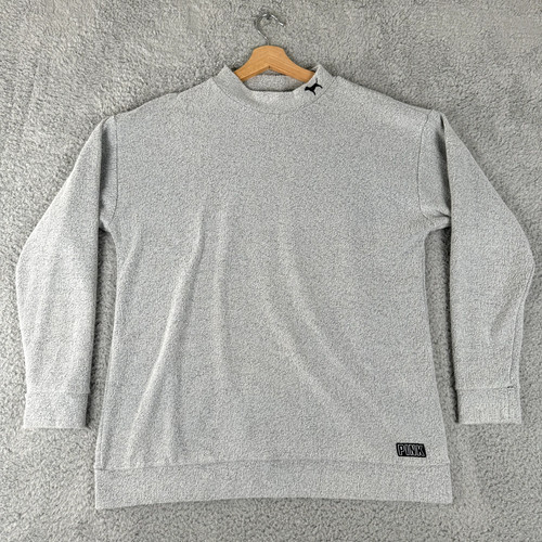 UNDERCOVER Felpa Victorias Secret rosa maglione donna M grigio logo oversize baselayer