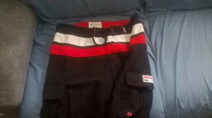 Aeropostale Surf 1987 Mens Swim Trunks Cargo Board Shorts Size 33 - Picture 1 of 4