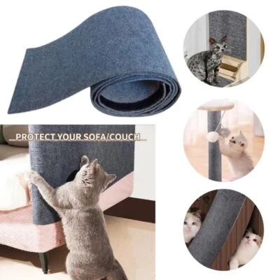 Self Adhesive Scratching Mat Cats Cuttable Scratching Mat for Pet. Dog Mat - Image 1 of 4