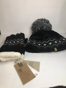 Timberland Damen Logo Boxed Beanie und Handschuh Geschenkset Neu im Karton - Bild 1 von 10