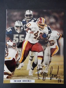 Reggie Brooks Autographed 8" X 10" Photograph - Picture 1 of 2