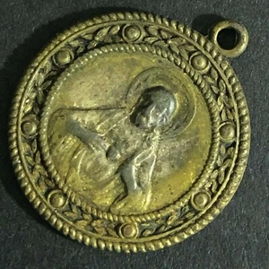 Vintage 21mm 4gr "Nostra Signora di Mt. Ciondolo / Medaglia / Gettone Carmelo Prega per Noi" - Foto 1 di 4