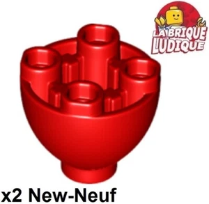Lego 2x brique ronde brick round dome bottom 2x2 bas ballon rouge/red 24947 NEUF - Foto 1 di 1