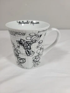 Disney Minnie Mouse Sketch Coffee Cup Ceramic Mug - Picture 1 of 6