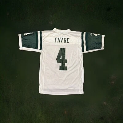 Camiseta New York Jets Pequeña Brett Favre Para Hombre Blanca Reebok Foto 1 de 4