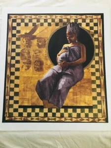 Alonzo Adams "MESSAGE TO MY UNBORN KING" L/E COA African American Art - Picture 1 of 4