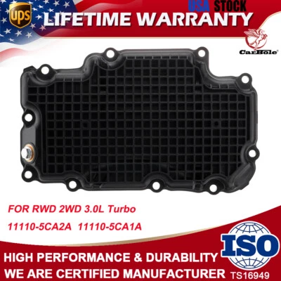 Panela de óleo inferior do motor para Infiniti Q50 Q60 2017-2022 3.0L V6 Turbo RWD 111105CA2A - Imagem 1 de 4