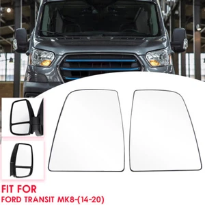 Pair Mirror Glass Upper Left+Right for Ford Transit Van 150 250 350 2015-2019 - Bild 1 von 9