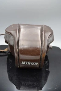 NIKON F BROWN LEATHER CASE in Good Condition - Picture 1 of 9
