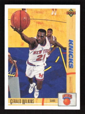 1991-92 Upper Deck #234b Gerald Wilkins New York Knicks - Image 1 of 2