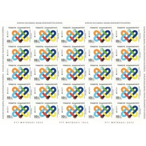 FR6313 - 2023 Turkey Europe Peace - Highest Value Of Humanity - Mini Sheet - Picture 1 of 1