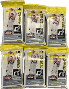 Lot of 6 2021-22 Panini Donruss NBA Basketball Cello Fat Pack-Luka Doncic - Picture 1 of 1