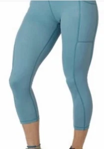 NEW CVG Constantly Varied Gear LARGE Fun Gym Girl Capris Leggings Sage Green - Picture 1 of 3