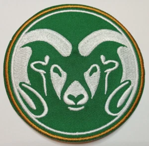 Colorado State Rams~PARCHE BORDADO~3 1/2" redondo~planchar o coser - Imagen 1 de 1