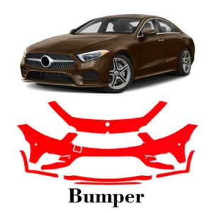 Front bumper PreCut PPF Paint Protection Film For Mercedes Benz CLS 2019-2021 - Picture 1 of 6