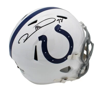 Casco de velocidad tamaño completo firmado por Robert Mathis Indianapolis Colts NFL Foto 1 de 3