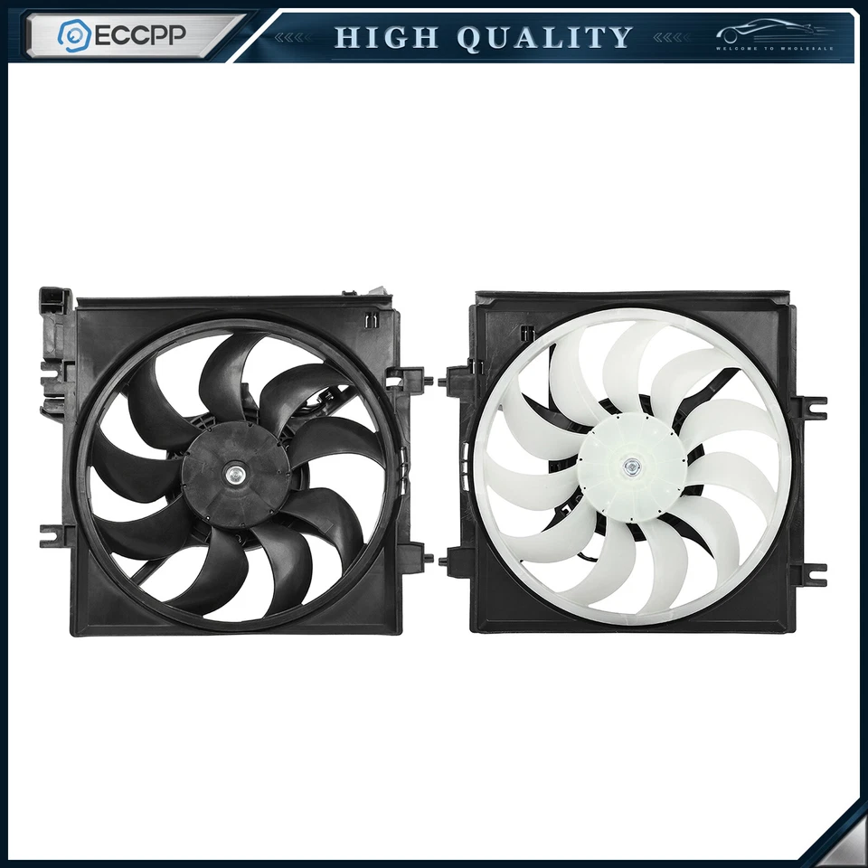 Electric Radiator Condenser Cooling Fan Assembly For 2008-2011 Subaru Impreza Foto 1 de 4
