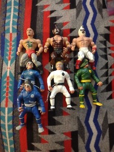 Vtg Ninja Wrestlers of The World Ko He-man Champions 80s 1985 Galaxy  Warriors