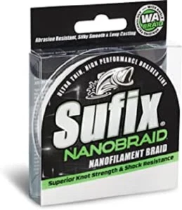 NEW Sufix NANO BRAID 150 yrds LOW VIS GREEN - Picture 1 of 1