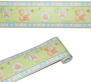 Forever Friends Teddybären Bordüre selbstklebend 5m x 10,6cm - Bild 1 von 1