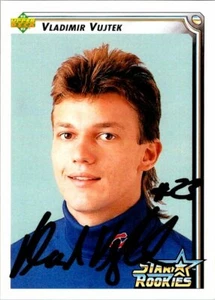 Vladimir Vujtek Canadiens Hand Signed 1992-93 Upper Deck Hockey Card #417 NM - Picture 1 of 3