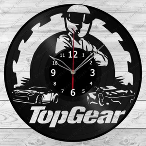 Vinyl Uhr Top Gear Vinyl Schallplatte Wanduhr Heimkunst Dekor Handarbeit 4164 - Bild 1 von 12