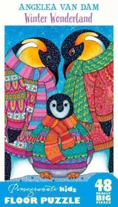 Granatapfel Angela Van Dam Puzzle 48 GROSSE Teile Boden 2' x 3' WINTER WONDERLAND - Bild 1 von 8