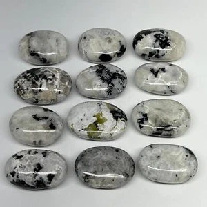 2,2 lb, 2"-2,4", 12 piezas, piedra lunar arco iris palma-piedra cristal pulido, B21352 - Imagen 1 de 11