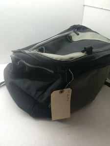Used BMW rear soft top bagcase liner w/ rain skirt, black with grey - Picture 1 of 7