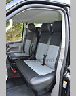 VW Transporter T5 9 Seater Minibus Seat Covers Black & Grey Genuine Tight Fit 