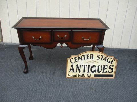 64343 Ball + Claw  Mahogany BOMBAY Furniture Console Hall Table Sideboard Cover
