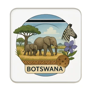 Imán de nevera Botsuana | Regalo coleccionable recuerdo de viaje - Imagen 1 de 5