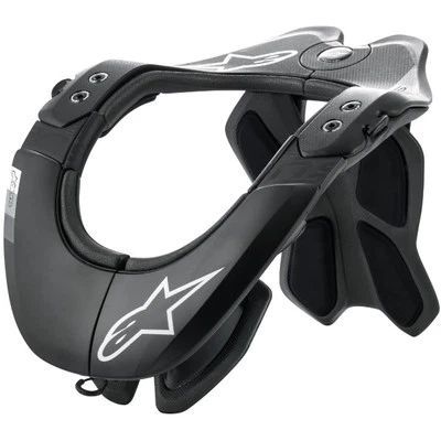 Alpinestars BNS Tech-2 Neck Brace Black Cool Grey MX - Image 1 of 2