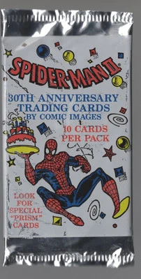 Marvel Spider-Man II 1992 Sellado 30 Aniversario Intercambio, 10 Cartas por Paquete Foto 1 de 4