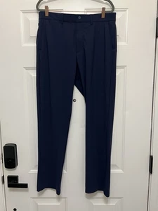 RLX Ralph Lauren Tailored Fit Performance Twill Golf Pant 33x32 Navy Wicking - Picture 1 of 15