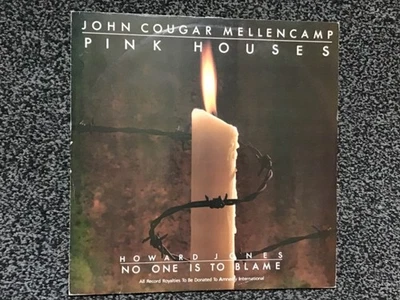 JOHN COUGAR MELLENCAMP - PINK HOUSES 12” SINGLE 1986 RIVA (JCMX 7) EXCELLENT+ - Image 1 of 4