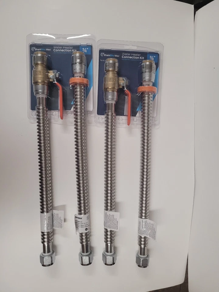 SharkBite Max UR24680 3/4" FIP " Push-to-Connect Water Heater Connection Kit