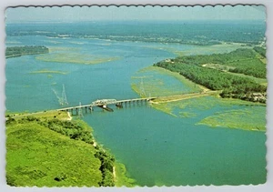 Brücke zum Festland, Hilton Head Island, South Carolina 70er Jahre Postkarte - Bild 1 von 2