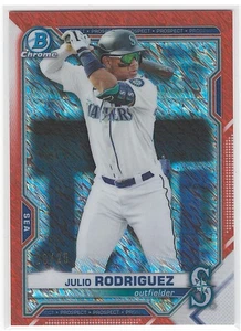 2021 Bowman Chrome Prospect Julio Rodriguez Orange Refractor Rookie Card #'d /25 - Bild 1 von 1