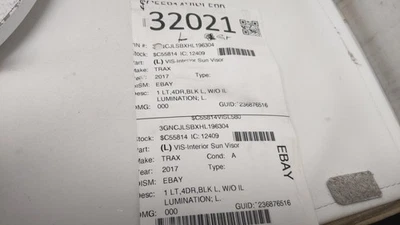 Chevrolet Trax 2018-2018 conductor parasol izquierdo parasol gris R8s19b14 Foto 1 de 4