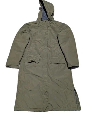 Lands End Squall Parka Size M 10-12 Fleece Lined Quilted Green Winter Jacket  - Image 1 of 4