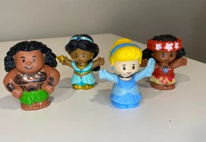 Menge 4 Mattel Disney Prinzessin Little People Figuren Spielzeug Moana Maui Jasmin - Bild 1 von 5