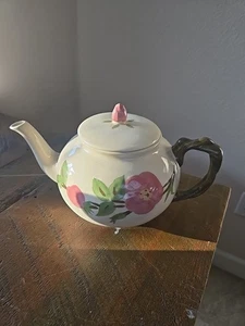 Franciscan Desert Rose Ceramic Floral with Lid Teapot 5.5" - Picture 1 of 11